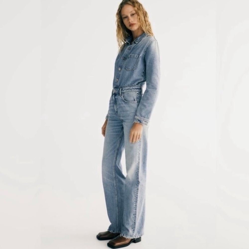 Zara Denim Jumpsuit